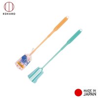 Combo 02 chiếc dụng cụ rửa chai lọ có đầu mut Antibacterial Size M hàng hàng nội địa Nhật Bản Made in Japan - Cam