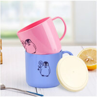 Combo 02 Cốc nhựa uống nước Nakaya 200ml có nắp silicon mềm - Nội địa Nhật Bản - Cả 2 màu