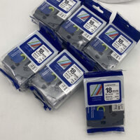 [Combo] 02 cuộn băng nhãn Tz2- 18mm cho máy in Brother P-Touch