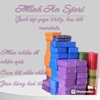 Combo 02 Gạch 01 Dây Cotton M8, Block Yoa 220 gram, họa tiết mandala, Bền, Chắc Chắn. Chịu Lực tốt, - block yoga amats10
