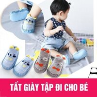 combo 02 Giày Tập đi chống trượt Giữ Ấm Cho Bé