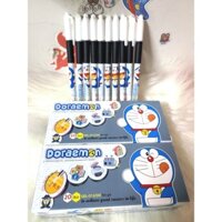 Combo 02 Hộp 40 Cây Bút Gel 012 Doremon MỰC ĐEN - Đầu Ngòi 0.5mm