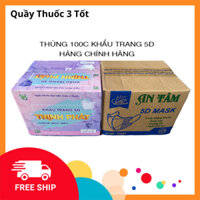 Combo 02 Hộp khẩu trang 5D Thịnh Phát & khẩu trang 5D An Tâm (200 chiếc khẩu trang)