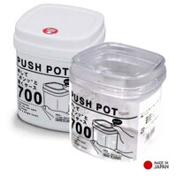 Combo 02 Hộp nhựa đựng thực phẩm Sanada Push Pot - Hàng nội địa Nhật Bản - 700ml - Cả 2 màu