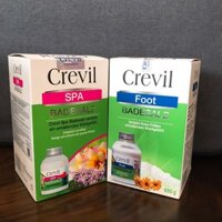 Combo 02 lọ Muối Tắm CREVILSPA 600g và Muối Foot CREVIL 600g Nhập Khẩu Đức
