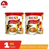 COMBO 02 Lon sữa đặc [1kg]  có đường BEST  ABLE Malaysia mẫu mới chuẩn gu người Việt  - AnNa