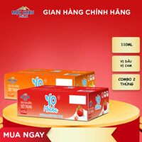 Combo 02 thùng Sữa chua uống tiệt trùng Yo mocha (110ml x 96 hộp) Mộc Châu Milk