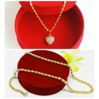 Combo 02 vòng cổ nữ mạ vàng 18K giá rẻ