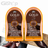 Combo 02 Xi Mút Đánh Bóng Giày, Da Goldcare GC4019 Màu Nâu