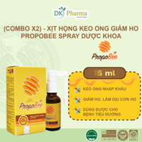 Combo 02 xịt họng giảm ho PROPOBEE SPRAY Dược Khoa giúp giảm ho, làm dịu cơn ho cho người lớn