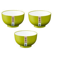 Combo 03 bát ăn cơm Nakaya các size - Nội địa Nhật Bản - Xanh - 750ml