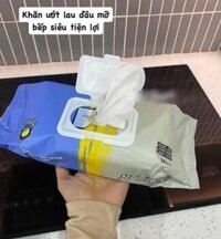 Combo 03 Bịch khăn giấy ướt lau bếp đa năng