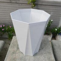 COMBO 03 Chậu nhựa CỠ LỚN DÀY tám cạnh trồng hoa, trồng cây giả sứ (KT: 31cm x Cao 40cm)