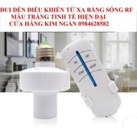 combo 03 Đui đèn điều khiển từ xa Đui đèn điều khiển từ xa bằng sóng Rf E27 - màu trắng sáng