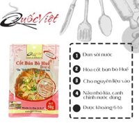 Combo 03 Gói Gia Vị Nấu Bún Bò Huế Cốt Quốc Việt 50g - Nhập Khẩu USA (Hủ Tiếu, Bò Kho, Bún Riêu, Súp Heo) S5