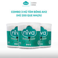 Combo 03 Hũ xoay người lớn 200 que nhựa Niva AH2