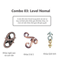 Combo 03_ Level Nomal_Hanayama Puzzle _Trò chơi trí tuệ Nhật Bản_Thư thách trí não, IQ Toys, Giáo dục, Trí tuệ Việt