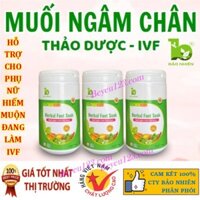Combo 03 muối ngâm chân thảo dược IVF Bảo Nhiên - Giữ ấm tử cung, Điều hòa khí huyết và kích thích tuần hoàn