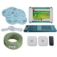 COMBO 03 Trọn Gói Vật Tư LED cầu thang một màu thông minh giá rẻ - Phiên bản Cảm Biến Nổi( 1 Cuộn Dây )