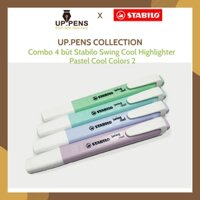 Combo 04 bút highlight Stabilo Swing Cool Highlighter – Pastel Cool Colors 2