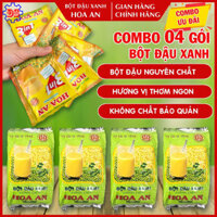 Combo 04 Gói Bột Đậu Xanh Hoa An