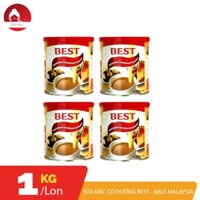COMBO 04 Lon sữa đặc [1kg]  có đường BEST ABLE / DAILY GOLD Malaysia mẫu mới chuẩn gu người Việt  - AnNa