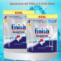 Combo 04 túi Viên Rửa Chén Bát Finish Powerball Quantum 27 viên