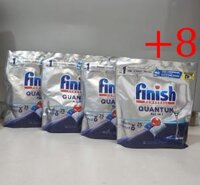 Combo 04 túi Viên Rửa Chén Bát Finish Powerball Quantum 27 viên