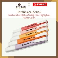 Combo 05 bút highlight Stabilo Swing Cool Highlighter – Pastel Colors