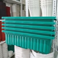 Combo 05 Chậu Nhựa Thông Minh Trồng Rau Sạch, Trồng cây cảnh, Màu Xanh (KT: 63cm x22cm x19cm)