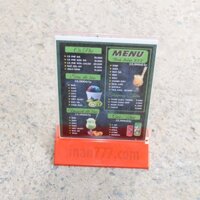 Combo 05 - Kệ menu mica A4 - 2 mặt - KT: 21cm x 30cm