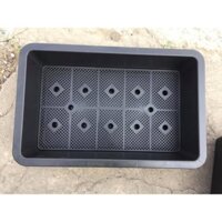 COMBO 05 Khay Chậu Nhựa Trồng Rau Thông Minh, Trồng Hoa, Hình Chữ Nhật (KT: 63x41x16cm)