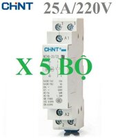 Combo 05 khởi động từ CHINT 25A/220V chất lượng cao contactor 25A cong tac hen gio cong tac dien thong minh