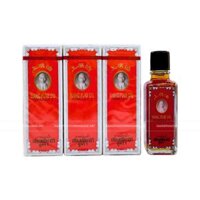 Combo 06 chai dầu gió Ông Già nước vàng Siang Pure 25cc Thái Lan