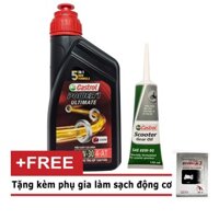 Combo (0.8L) Dầu nhớt xe tay ga Castrol Power1 10W30 + Nhớt Lap Castrol 120ml (Tặng phụ gia làm sạch) - Shopnhottot