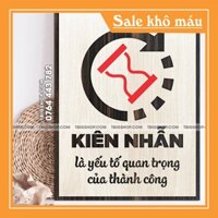 [COMBO 09] Bộ 2 tấm tranh gỗ treo văn phong tạo động lực giúp bạn thành công