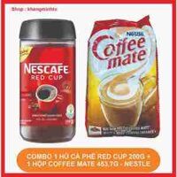 Combo 1 bịch bột kem pha café Coffee Mate (453,7g) + 1 hũ cà phê Nescafé Red Cup (200g)