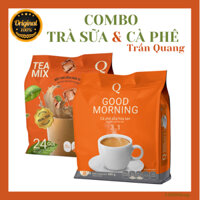Combo 1 Bịch Cà Phê Trần Quang & 1 Bịch Trà Sữa Trần Quang 24Gói/Bịch
