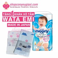 Combo 1 Bịch Tã - Bỉm Quần Moony L44 Trai - Tặng 1 Khăn Xô Nhật Tắm Bé Wata Emi