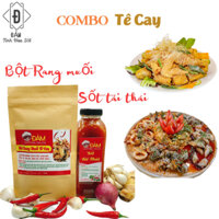 Combo 1 bột rang muối cay Đảm 100gram+ 1 sốt tái thái Đảm 330ml không chất bảo quản