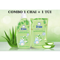 COMBO 1 chai  + 1 túi  nước rửa bình dnee