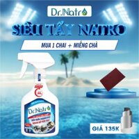 Combo 1 chai Dr.Natro nước tẩy rửa đa năng tặng kèm miếng chà nhám