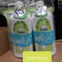 Combo 1 chai nước rửa bình tặng 1 túi nước rửa bình sữa Dnee Organic- Hàng chính hãng