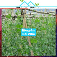 Combo 1 cuộn 20m lưới làm giàn cho cây leo khổ rộng 4m-5m (tuỳ mình căng), lưới làm giàn bí, giàn bầu, độ bền cao