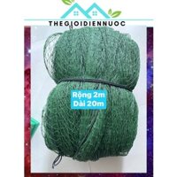 Combo 1 cuộn 20m lưới rào gà, rào vườn, lưới cước thái lan khổ rộng 2m (mắt 3.5cm), làm giàn cho cây leo, cước chắc chắn