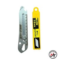 Combo 1 dao rọc giấy đa năng inox 5 chức năng + 1 hộp lưỡi JSD