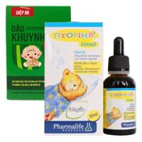 Combo 1 Dầu Khuynh Diệp Mẹ Và Bé Diệp An 30ml và 1 Thực phẩm bảo vệ sức khỏe Fitobimbi Sonno