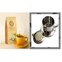 Combo 1 gói cafe Truyền Thống rang xay +1 phin pha cafe inox chống gỉ Hemera