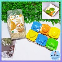 Combo 1 gói yến mạch hữu cơ Markal và 6 khuôn bento làm đậu hũ cho bé ăn dặm Sambaby1