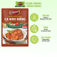 Combo 1 hộp (20 gói) Gia Vị Cá Kho Riềng Barona 80g ướp ngon chuẩn vị không cần nêm nếm